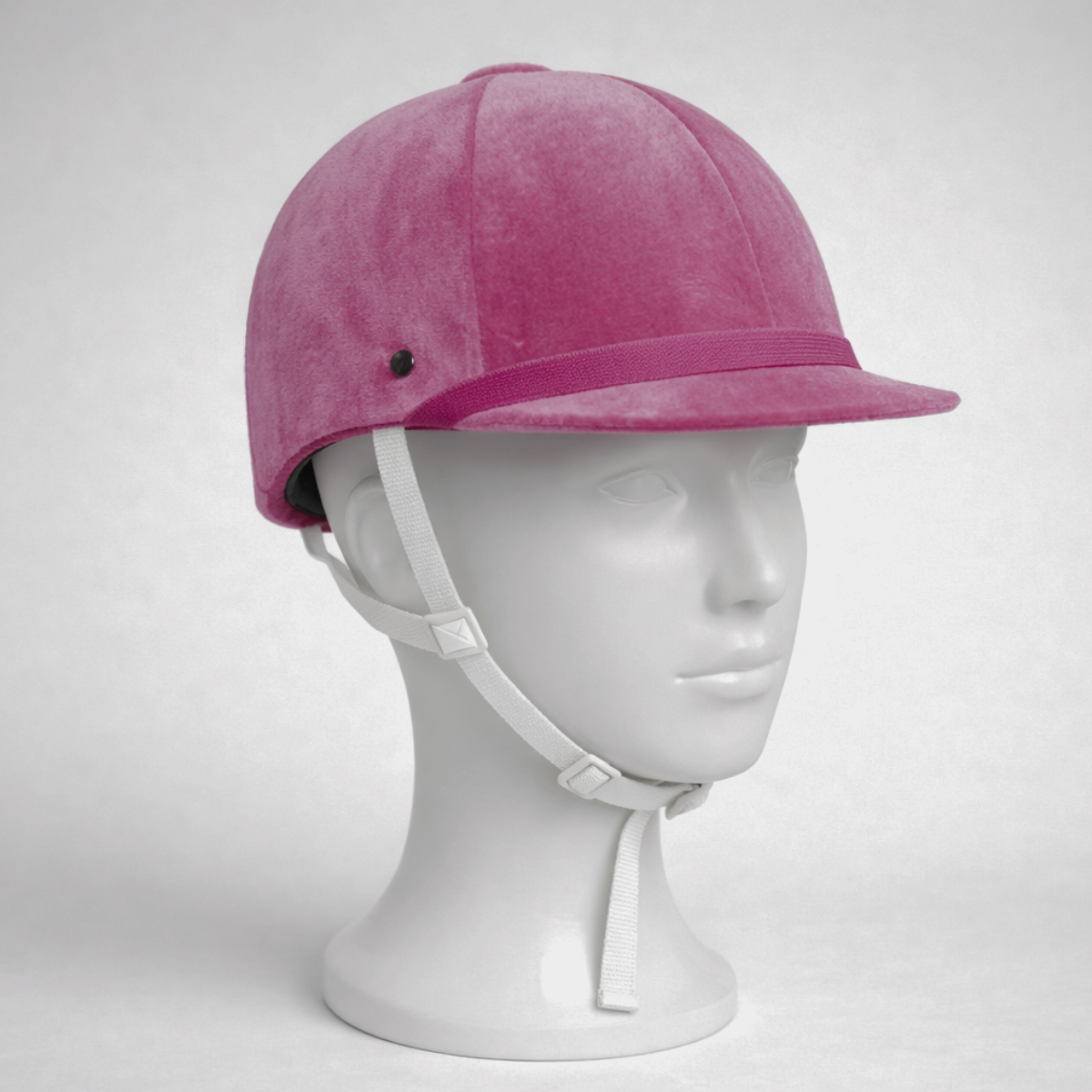 Casco para equitación en pana de colores